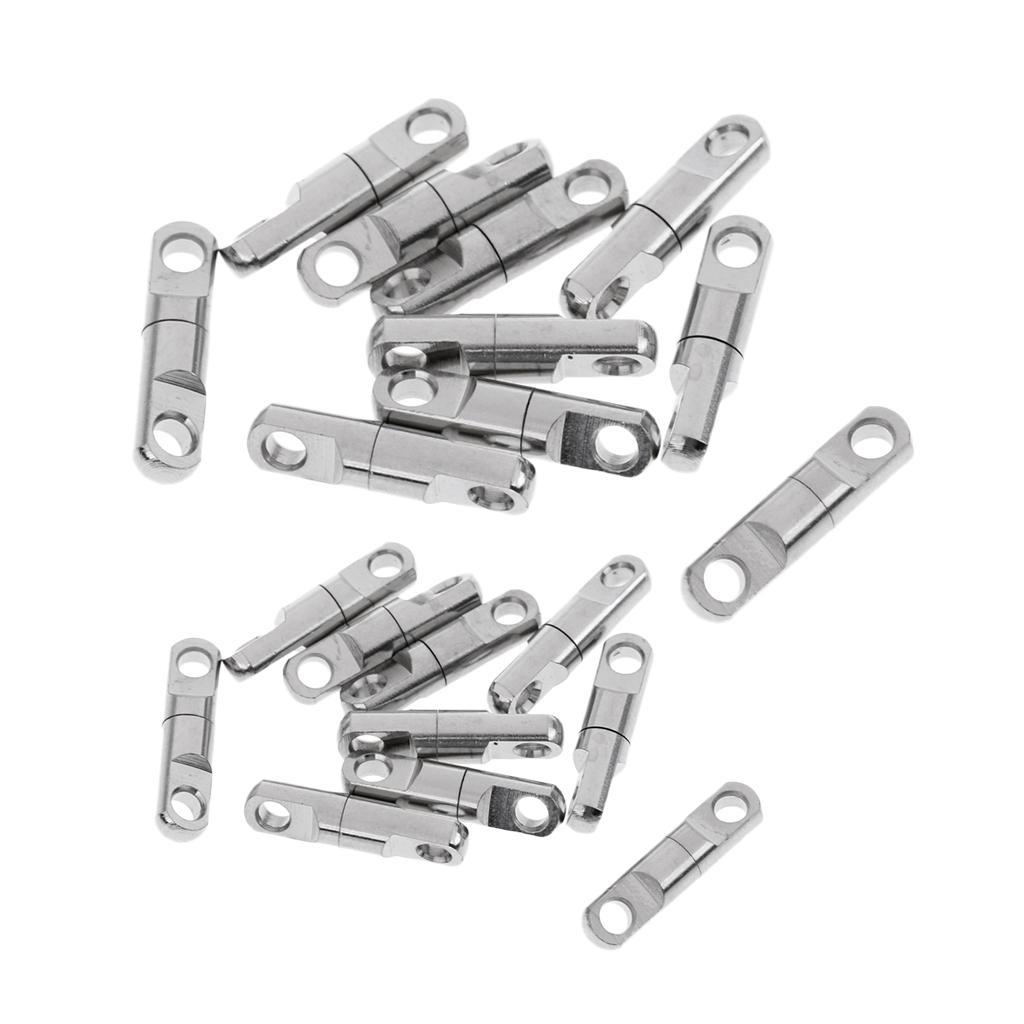 20pcs Metal Fishing Ball Bearing Swivels Heavy Duty Fishing Swivels