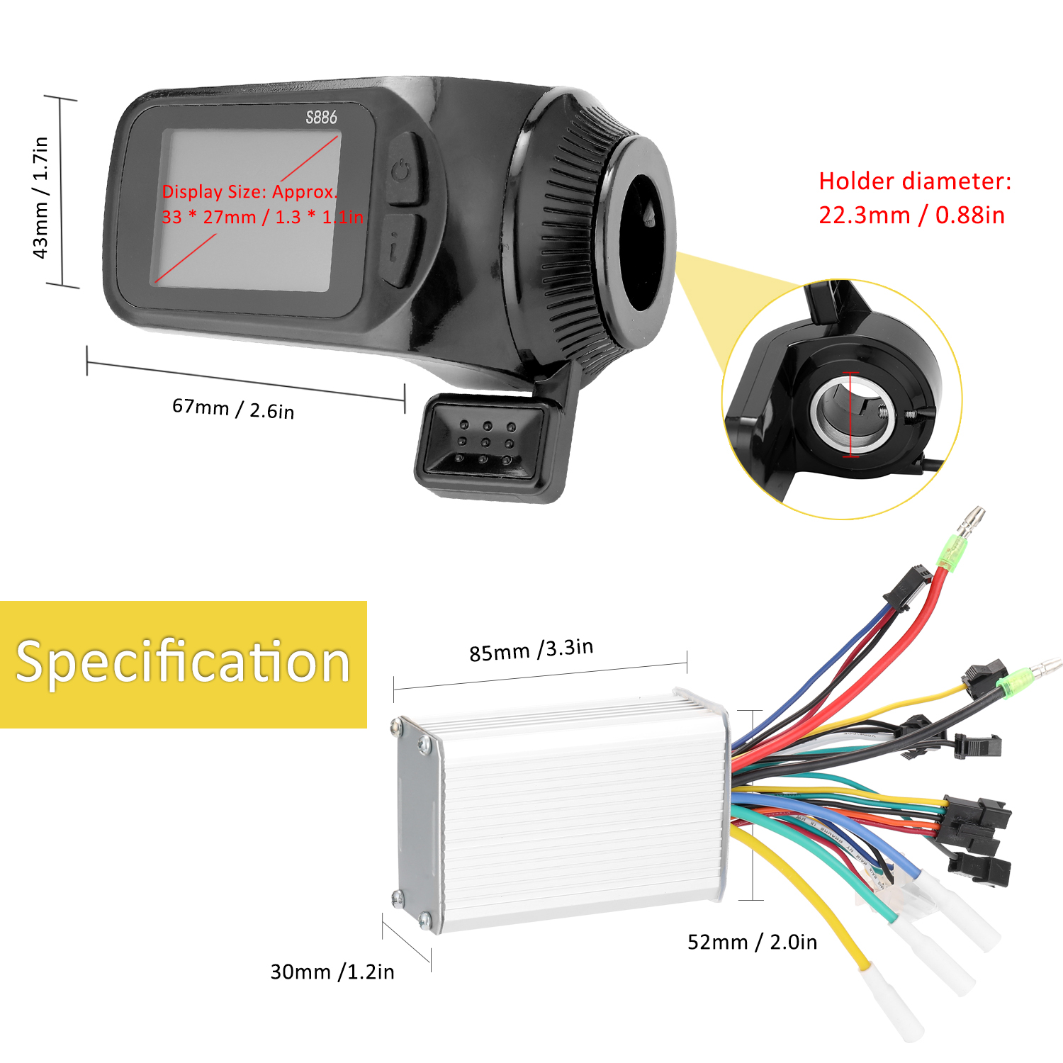 Màn hình LCD hiển thị rõ trạng thái và dữ liệu, đèn nền giúp bạn nhìn rõ màn hình trong môi trường thiếu sáng, các nút bấm thao tác nhanh, dễ sử dụng dành cho xe đạp của bạn