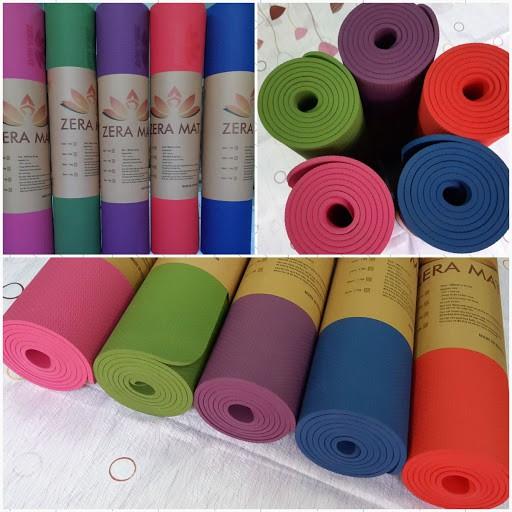 THẢM TẬP YOGA TPE CAO CẤP 2 LỚP 6MM BÁM SÀN CHỐNG TRƠN TRƯỢT.