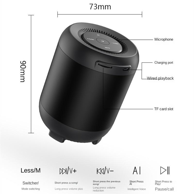 Loa Bluetooth Không Dây Thông Minh TWS Series Hỗ Trợ Thẻ Máy Tính Để Bàn