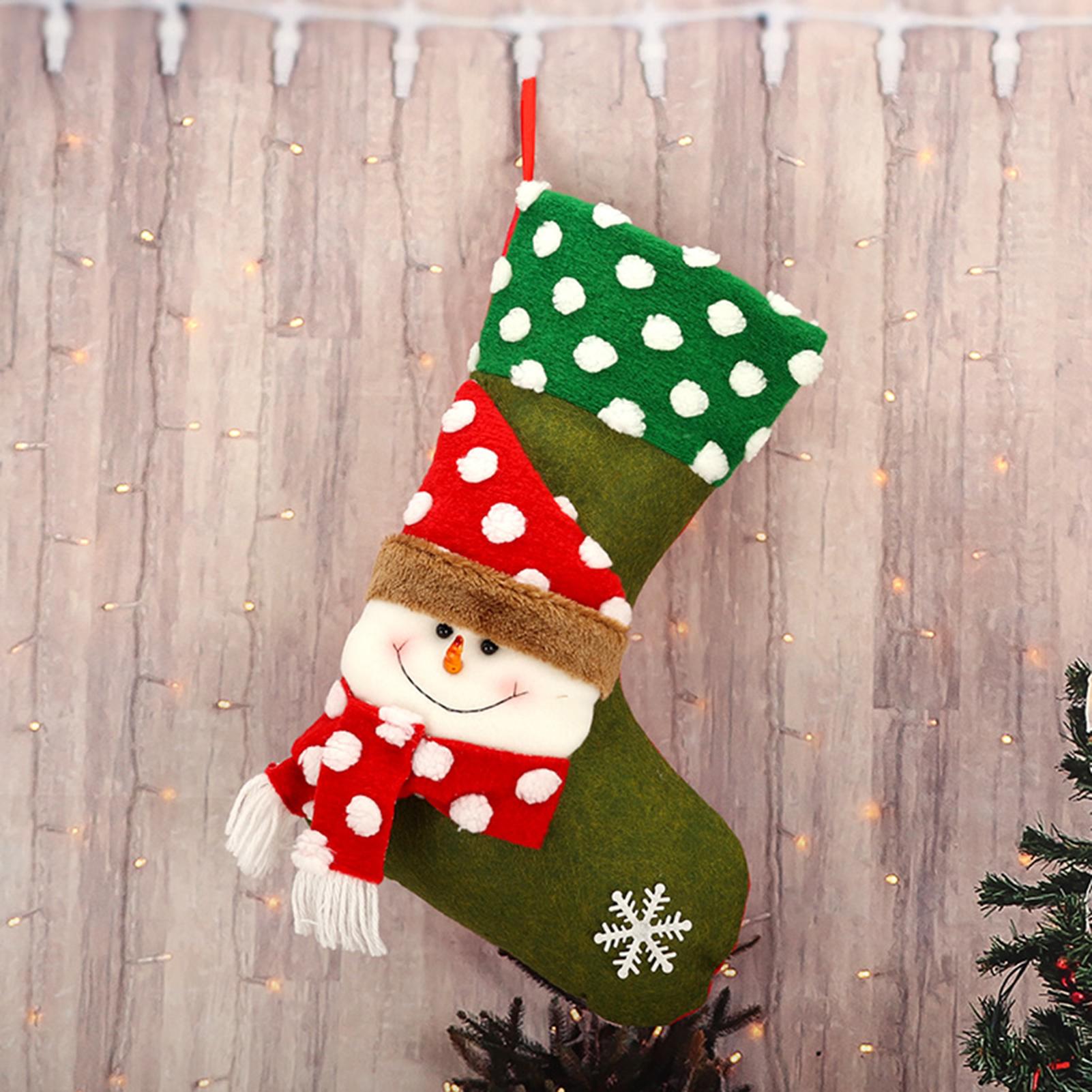 Set 2 Vớ Treo Cho Trang Trí Giáng Sinh Và Ngày Lễ Gia Đình Xmas Nhiều Kiểu Dáng