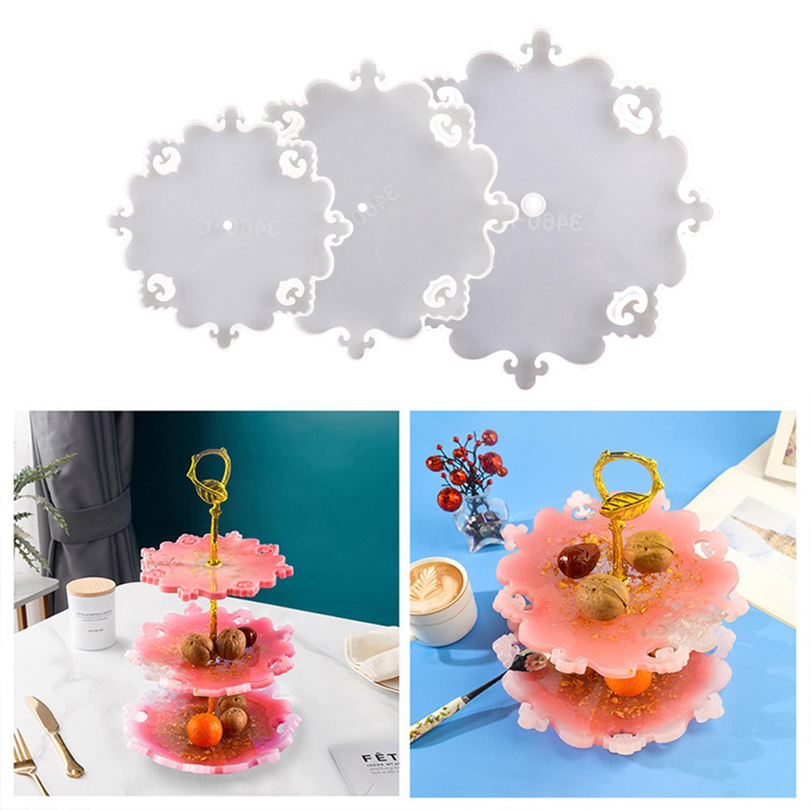 3x Silicone Fruit Tray Molds Epoxy Resin Casting Mould Home Decor Crafts DIY