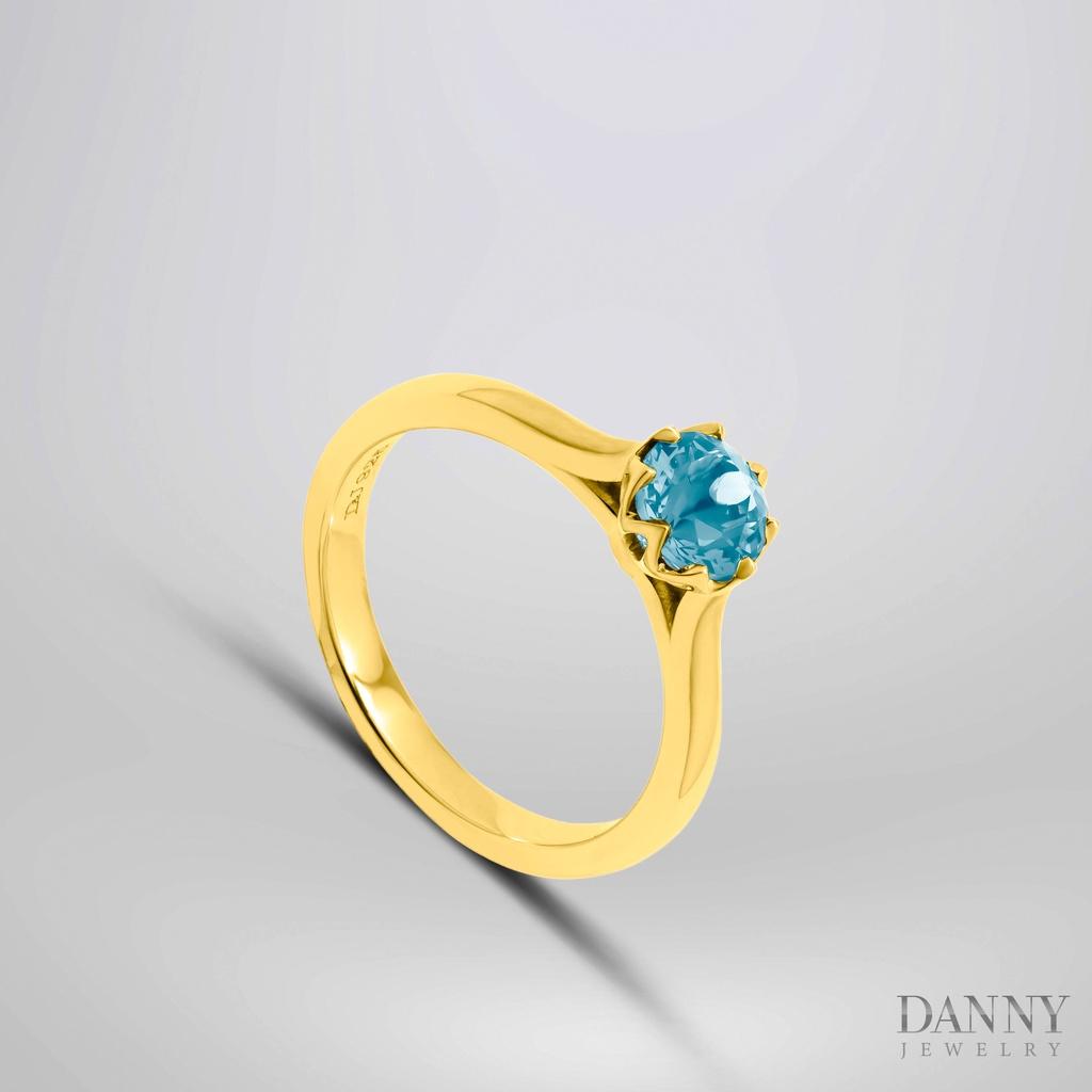 Nhẫn Nữ Danny Jewelry Bạc 925 Đá Màu Hình Hoa N0030Ci/Zi/Ro