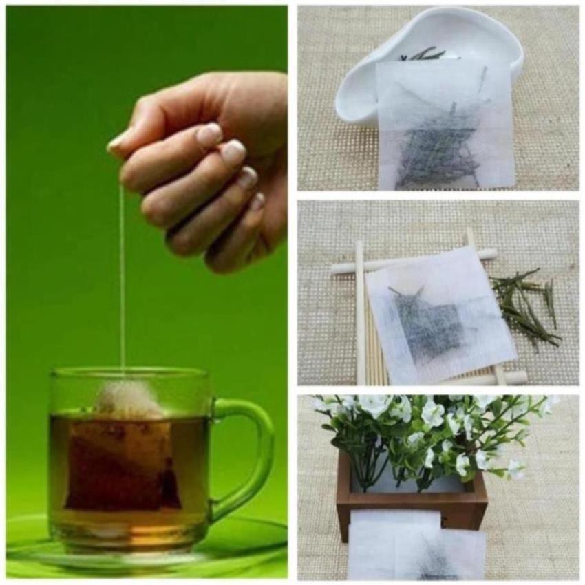 Bộ 100 túi rỗng dùng lọc trà tiện lợi chất lượng cao