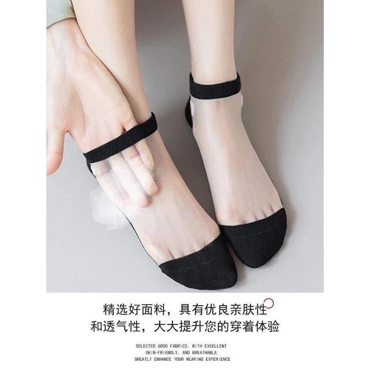 TẤT LƯỚI NỮ HOA CÚC DỄ THƯƠNG GIAO MÀU NGẪU NHIÊN- 1 đôi - TN02
