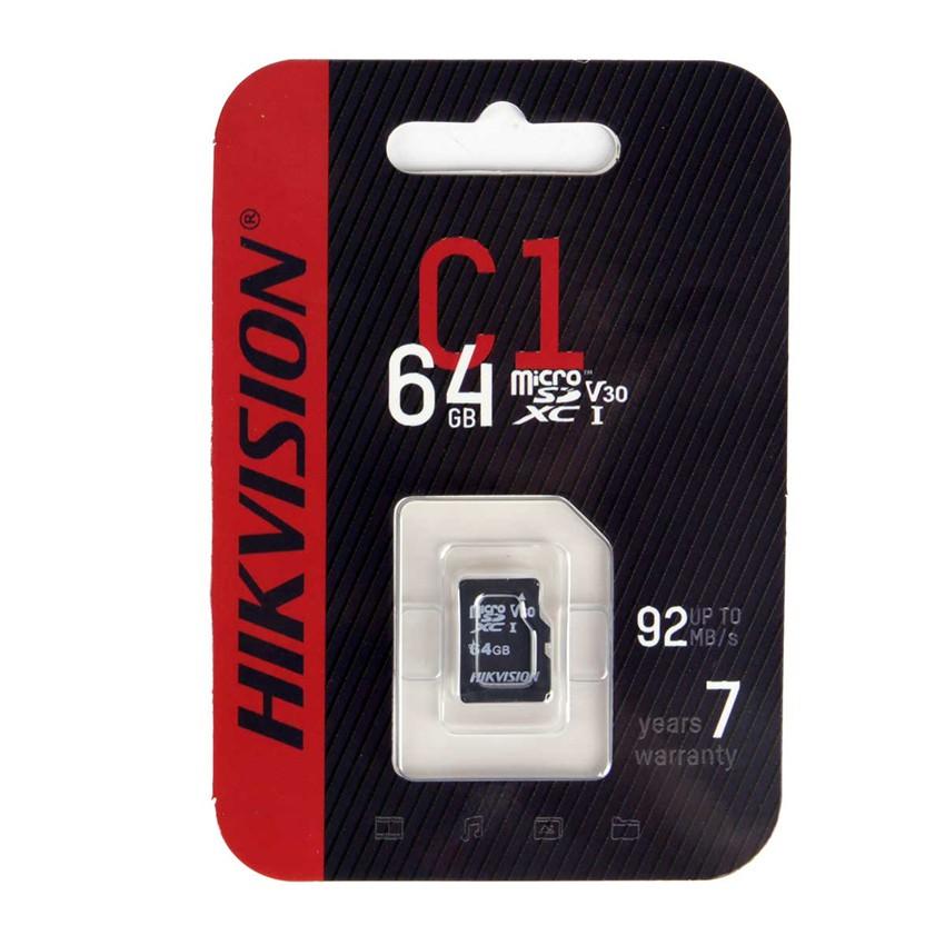 Thẻ Nhớ Micro SD HIKVISION 32GB / 64GB, Tốc Độ Đọc 92Mb/s, Dùng Cho Tất Cả Các Thiết Bị Hỗ Trợ Thẻ Nhớ Gắn Ngoài - Hàng chính hãng