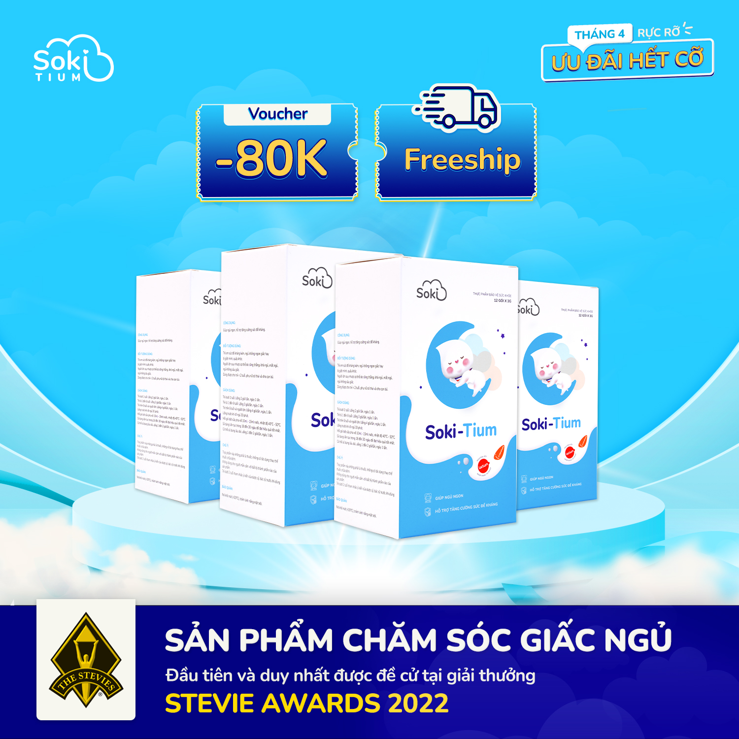 Soki Tium( Sokitium) - Sản phẩm giúp con ngủ ngon, sâu giấc