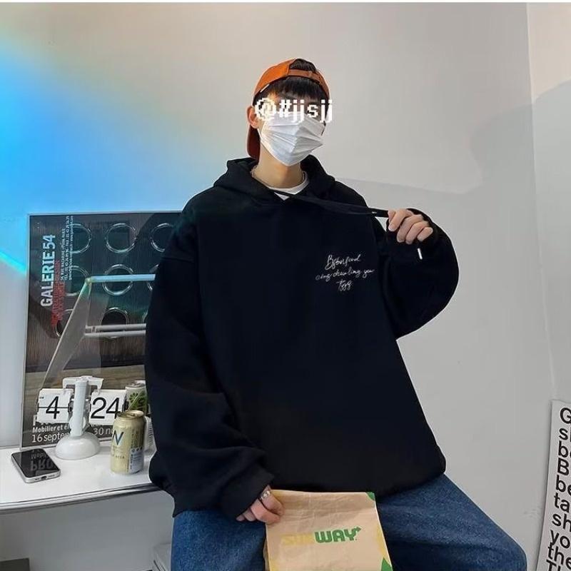 Áo Khoác Hoodie In Chữ Và Ngôi Sao Phong Cách Retro Mỹ Cỡ M-5XL Thời Trang Thu Đông Mới Cho Cặp Đôi