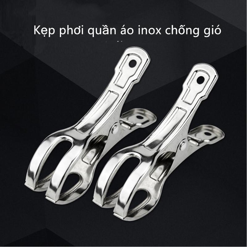 Kẹp phơi quần áo chống gió inox 8.5CM