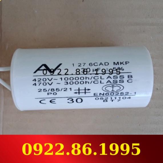 Tụ điện dùng cho động cơ xoay chiều 1 pha; 30uF, 40uF hàng mới về