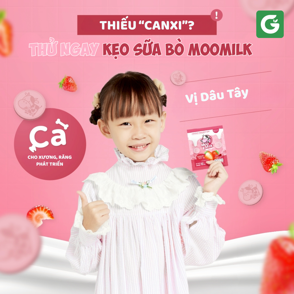 Kẹo Sữa Bò Moo Milk – Thơm Ngon, Bổ Dưỡng Từ Sữa New Zealand - Gói 25g [Hàng Thái Lan