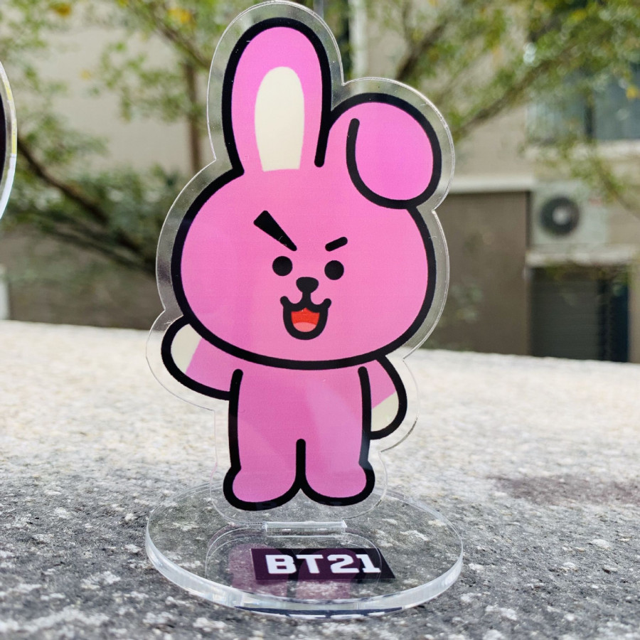 Standee COOKY BT21 BTS + (Tặng móc khóa gỗ BTS thiết kế độc quyền)