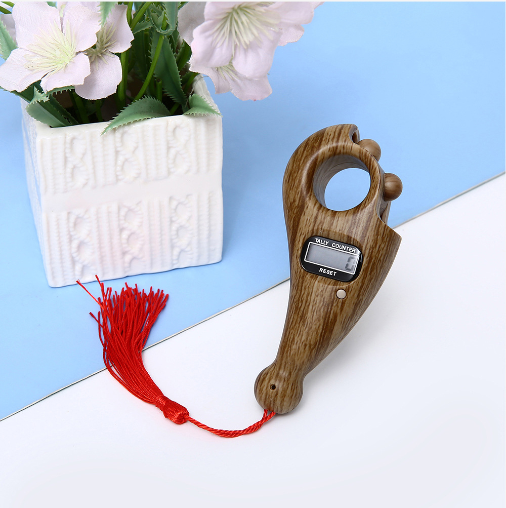 Máy Đếm Số Niệm Phật, Tràng Hạt Điện Tử Niệm Phật Vân Gỗ