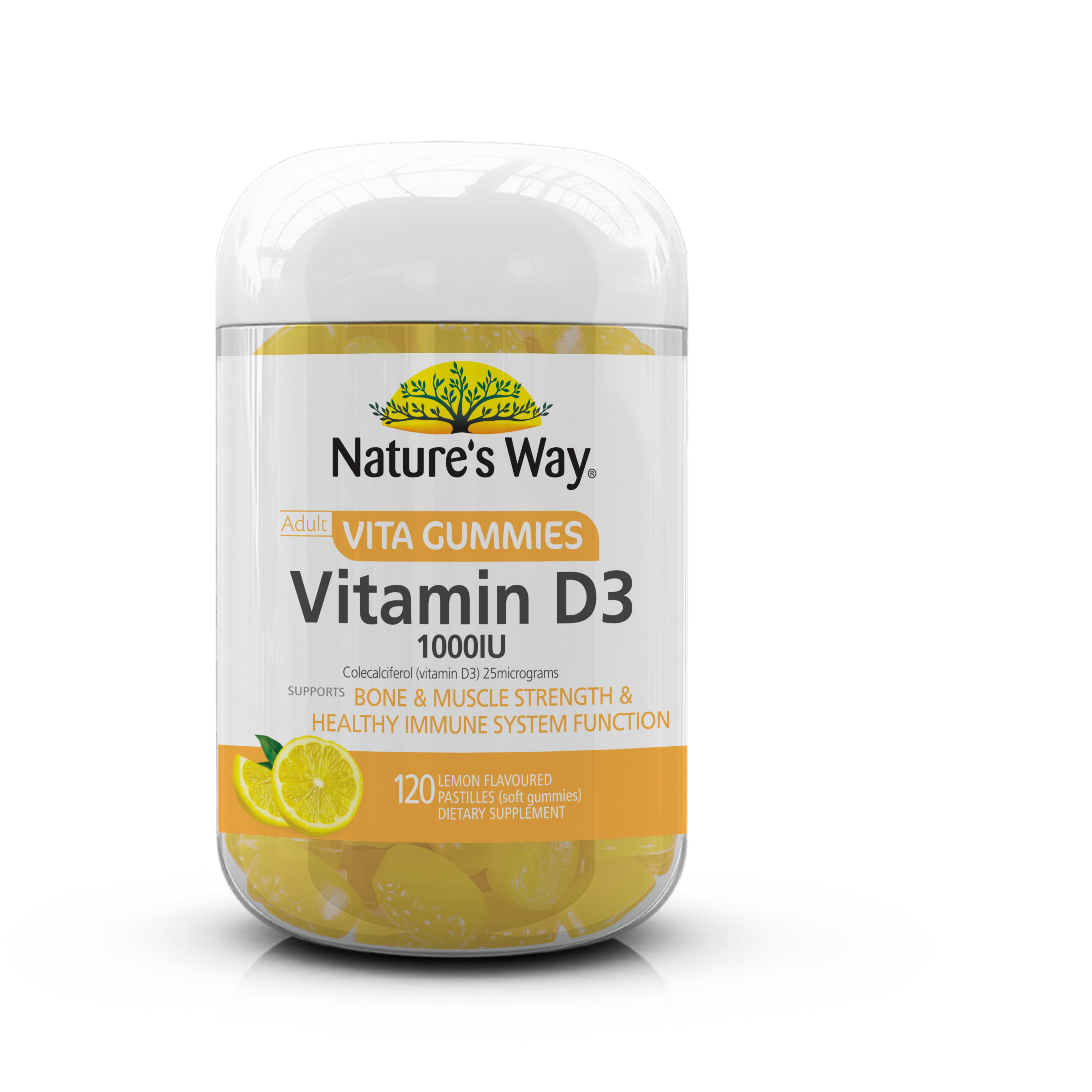 Kẹo dẻo bổ sung VitaminD3_Nature's Way_giảm nguy cơ loãng xương_Hộp 120 viên
