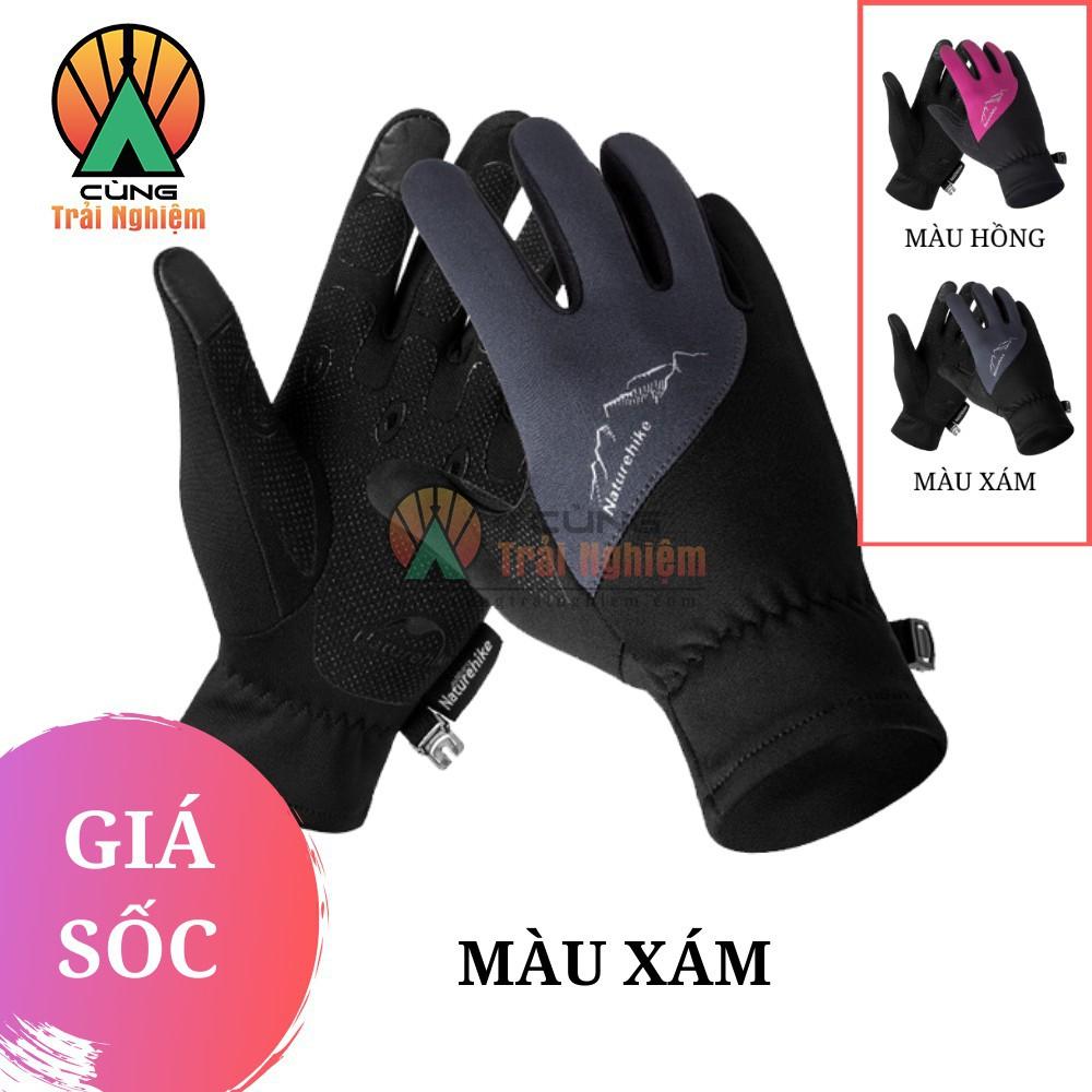 Găng Tay Lông Cừu Cảm Ứng Điện Thoại Siêu Nhạy, Giữ Nhiệt Thoáng Khí cho Thể Thao NatureHike NH17S004-T