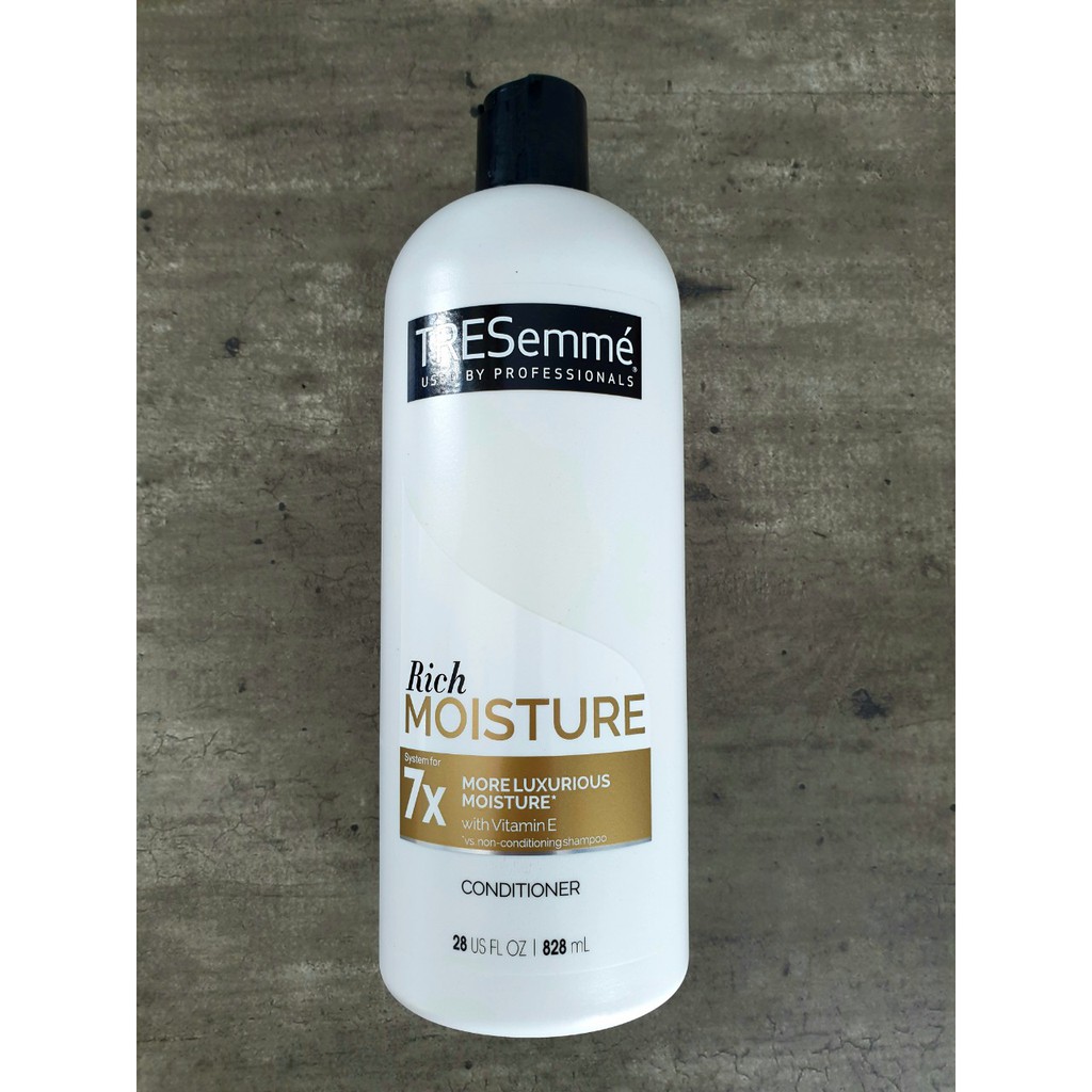 DẦU XẢ TÓC TRESEMME MỸ MOISTURE RICH SHAMPOO DÀNH CHO TÓC KHÔ, SƠ RỐI, GÃY RỤNG, CHẺ NGỌN 828 ML ( không có tem phụ )