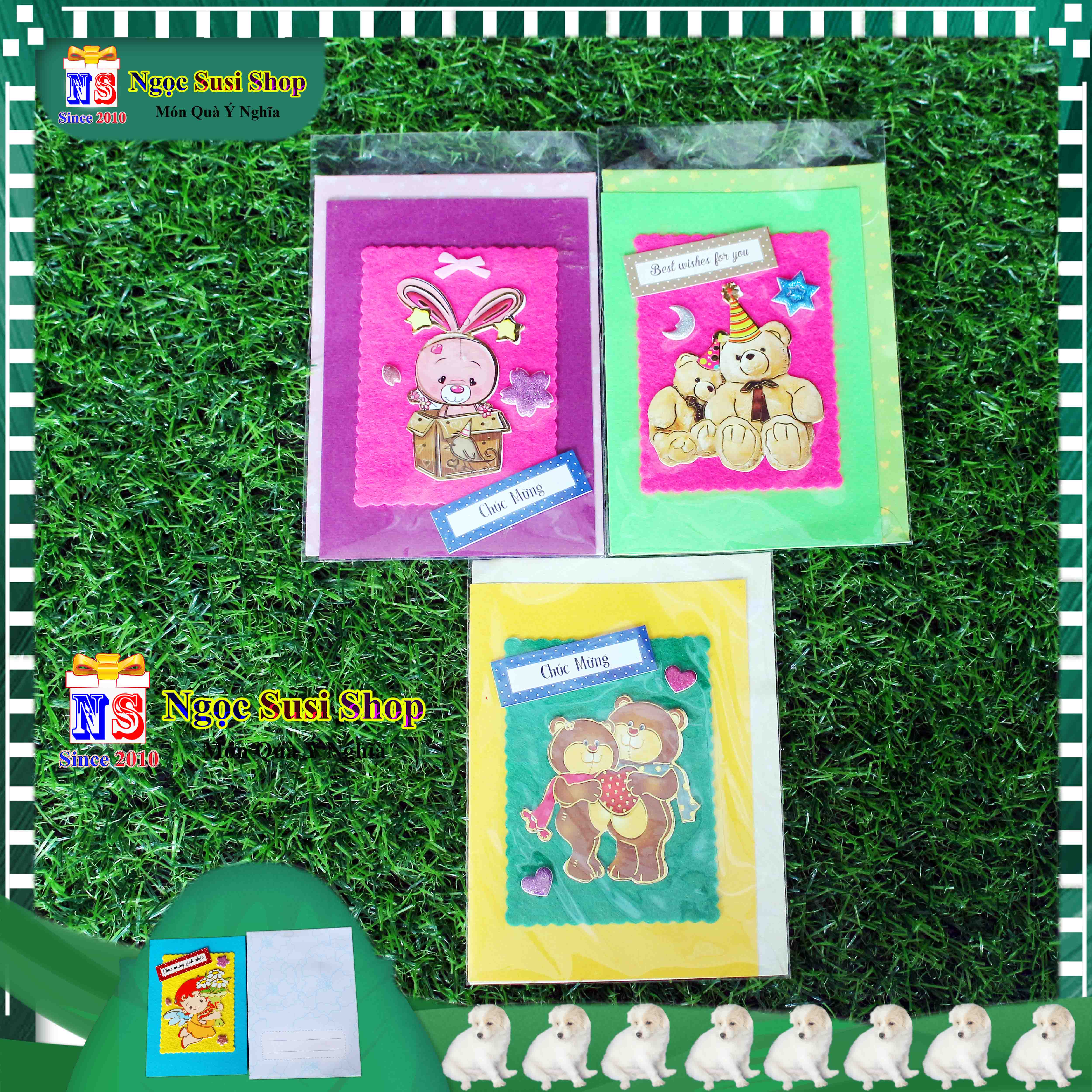 1 TẤM THIỆP CHÚC MỪNG HAPPY 3D BÌA CỨNG - NGẪU NHIÊN MẪU