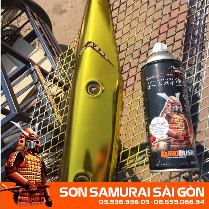 Combo Sơn SAMURAI MÀU CANDY Y016 Y017 Y138 Y139 Y620 Y132 chính hãng - Sơn phun xe máy SAMURAI SÀI GÒN