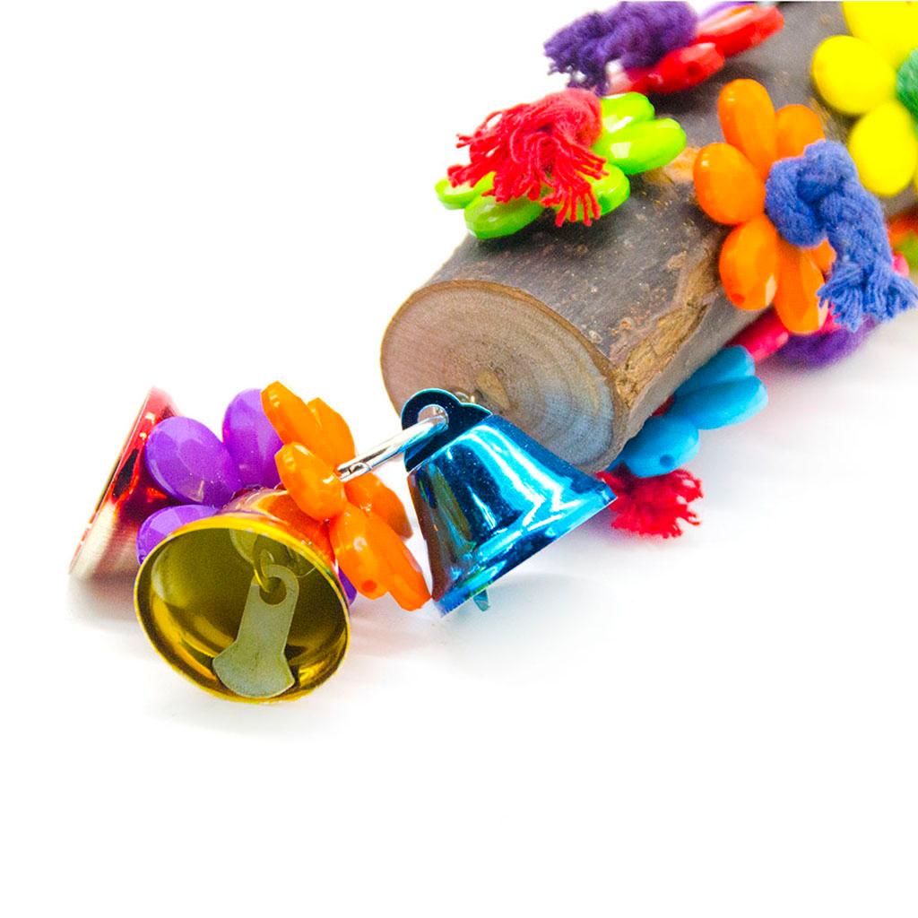 Birds Parrot Wood Stand Perches Toy For Bird Cage Accessories Bird Supplies