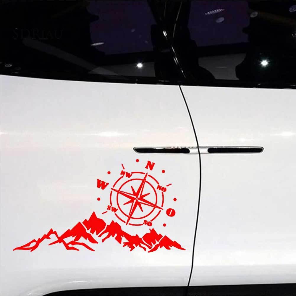 Sticker Dán Trang Trí Xe Hơi Hình La Bàn Độc Đáo