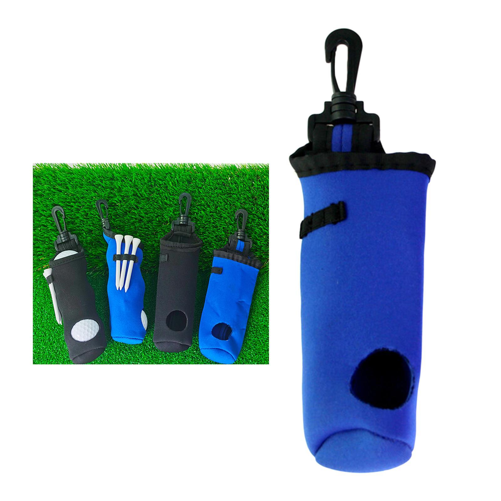 2x Golf Ball carry pouch 3 Golf Ball 3 Tees Golf Accessories Pouch Waist bag