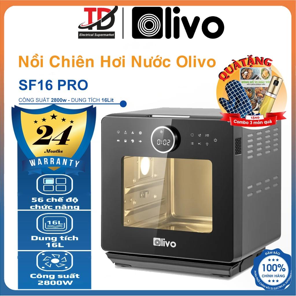 Nồi Chiên Hơi Nước OLIVO SF16 PRO - 56 Chức Năng, Dung Tích 16L, Công Suất 2800W, Hàng Chính Hãng