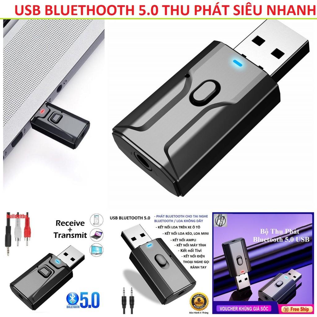 Bộ chuyển đổi âm thanh Usb Bluethooth thu phát âm thanh đạt chuẩn 5.0 loại xịn hàng cao câp