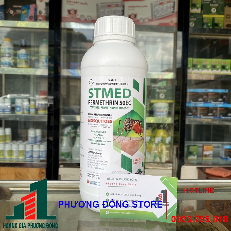 Thuốc diệt muỗi và côn trùng Stmed Permethrin 50EC-1 lít