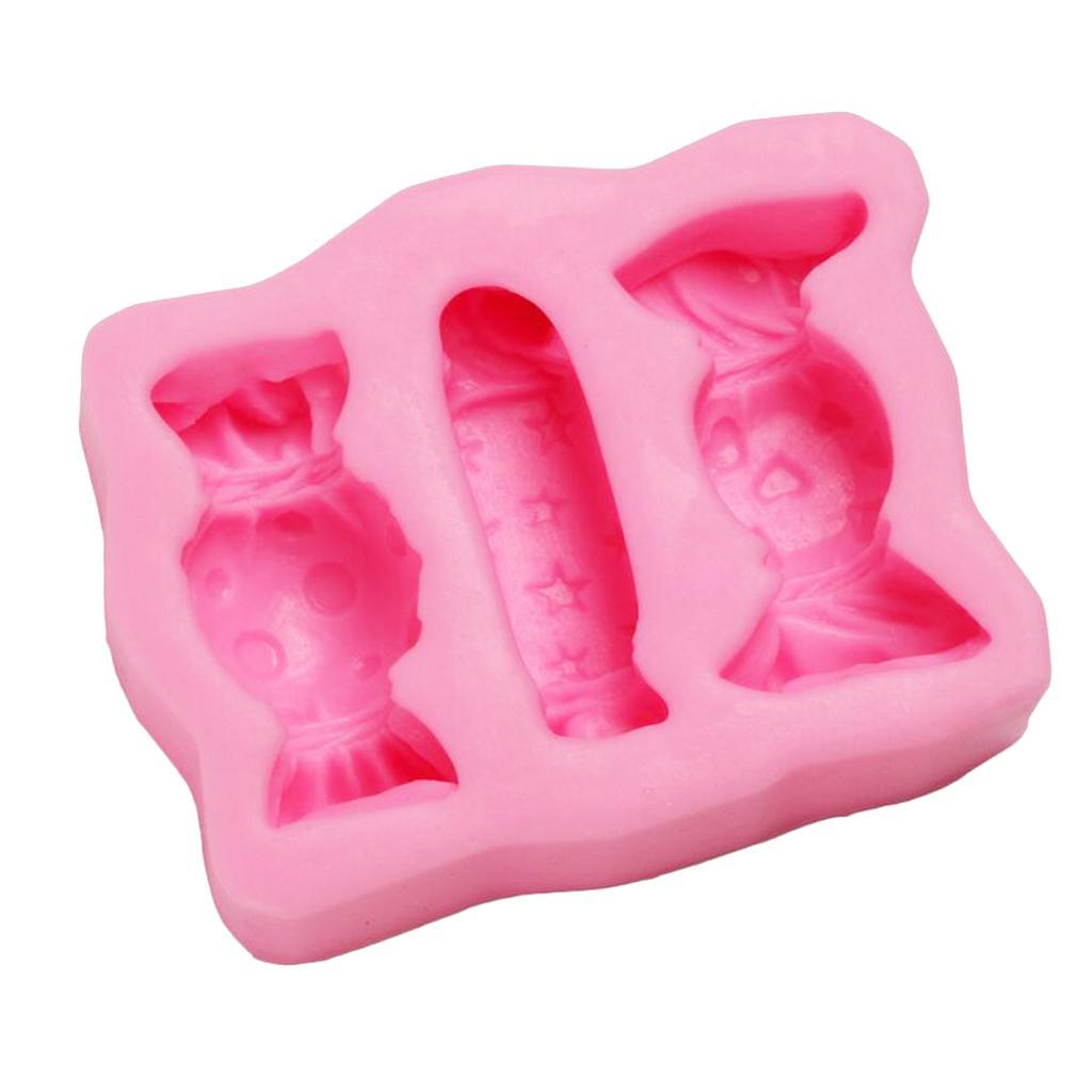 Candy Sweet DIY Fondant Cake Mould Silicone Baking Mold Cake Decoration Tray