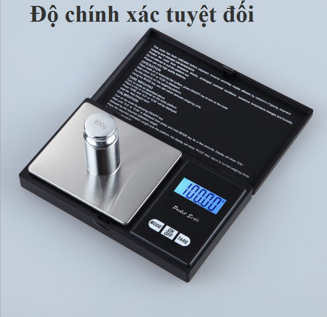 Cân Tiểu Ly Điện Tử Mini 200g/0.01 Bỏ Túi Chính Xác cao, cân thực phẩm, cân trang sức