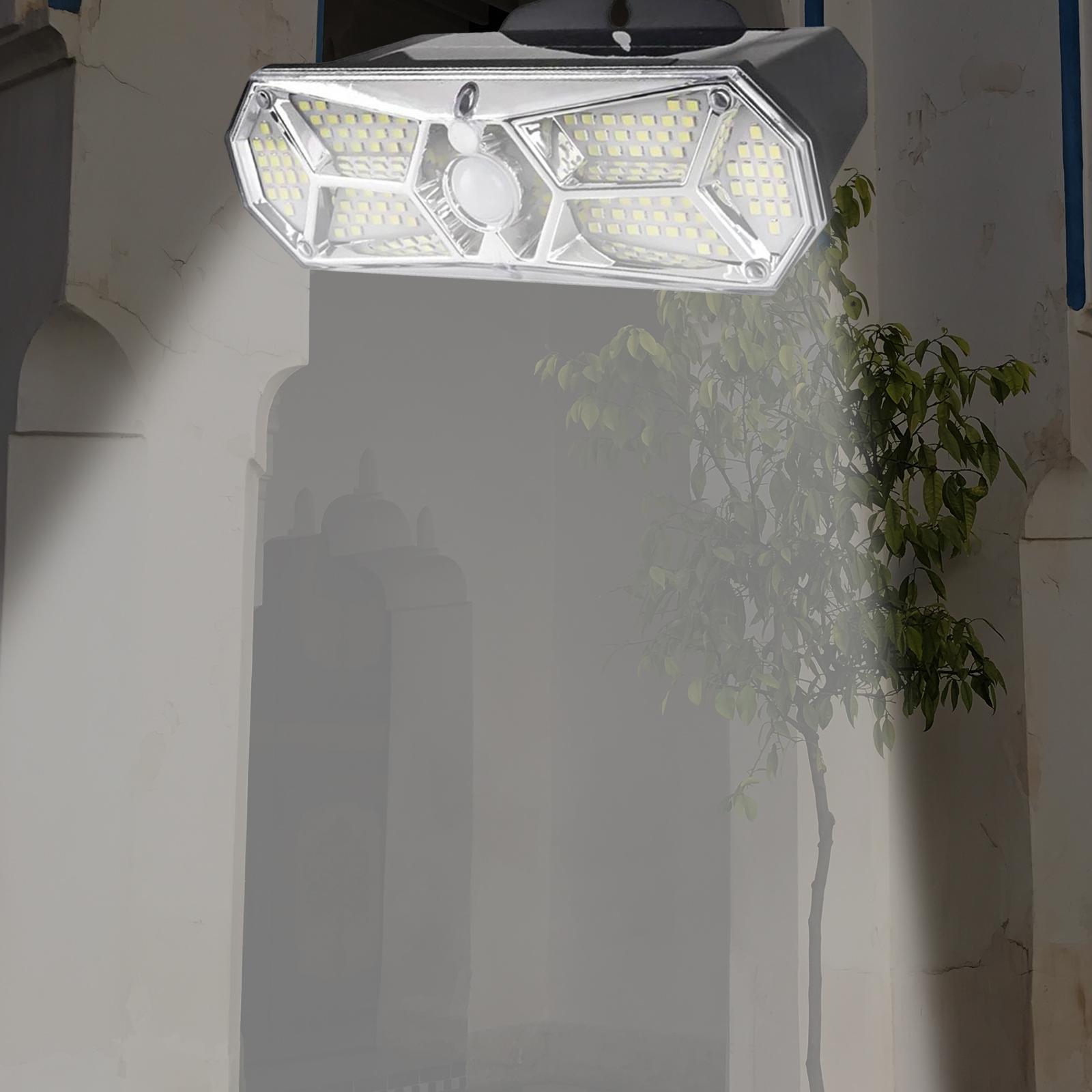 Solar Lights Wall Lamp Waterproof with Sensor for Balcony Patio Path