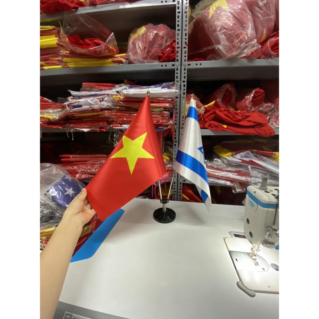 Cờ để bàn việt isarel 20x30cm