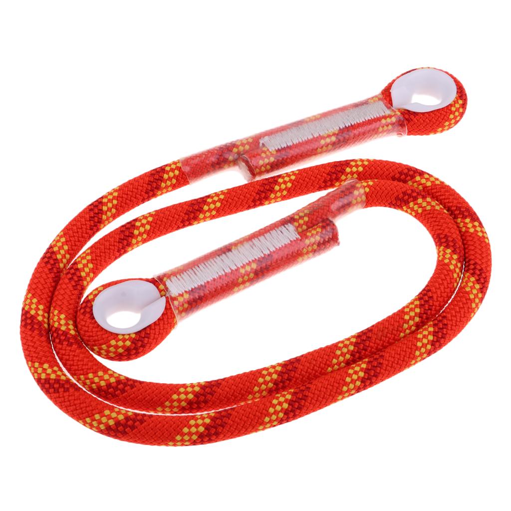 2x10.5mm Rock Climbing Knotted Pre-sewn Eye-to-Eye Prusik Loop Cord Rope 80CM