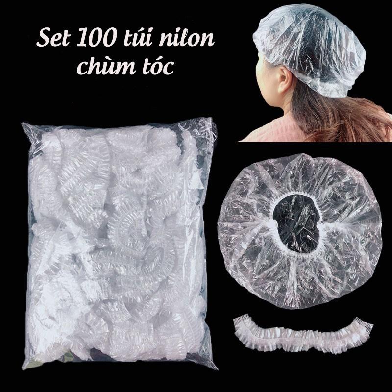 SET 100 MŨ NILON TRÙM ĐẦU