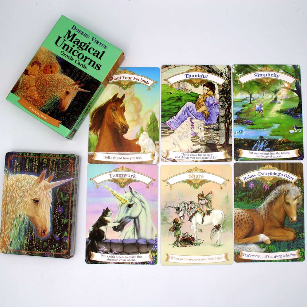 Bộ Tarot Magical Unicorn Oracle Cards Bài Bói New