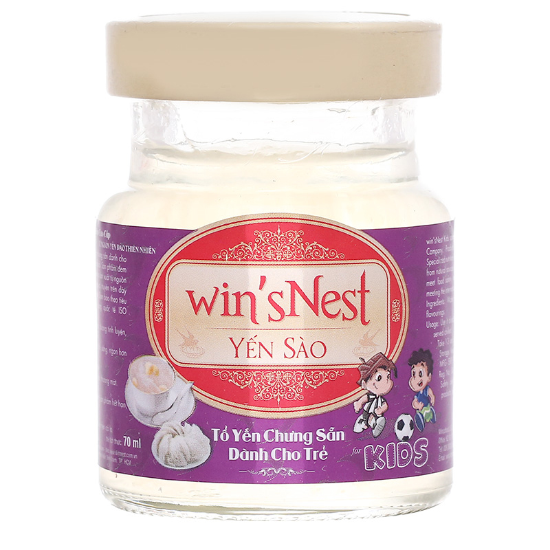 Tổ yến cho trẻ em chưng sẵn Win'snest Kid 70ml - Hàng chính hãng