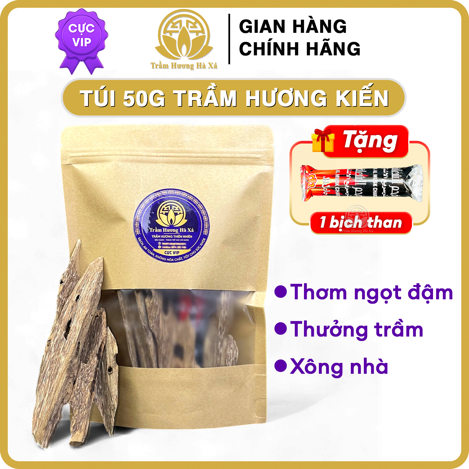 Trầm hương miếng tốc kiến nguyên chất cao cấp nhiều tinh dầu thơm ngọt tự nhiên Trầm Hương Hà Xá