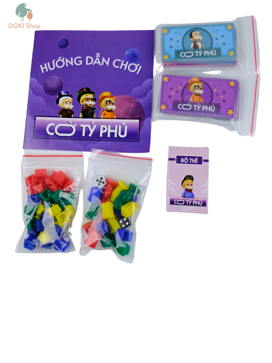 Bộ boardgame Cờ Tỷ Phú cao cấp, kích thước lớn