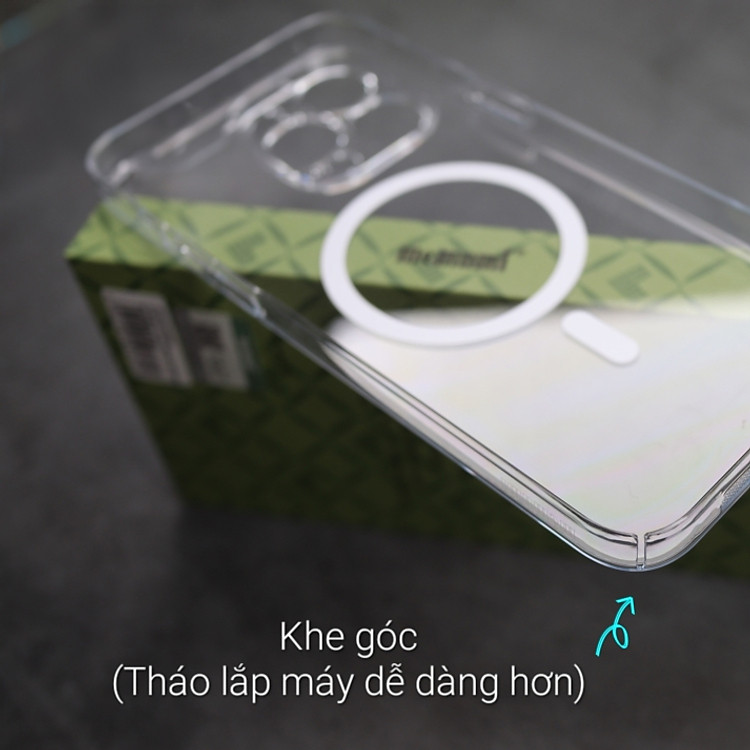 Ốp lưng trong suốt bảo vệ camera cho iPhone 15Pro hiệu / 15 Promax Memumi Glitter Magnetic - Siêu Mỏng 0.3mm, Tích Hợp Sạc Không Dây Từ Tích Magnetic, Lực Hút Mạnh, Chắc Chắn - Hàng nhập khẩu