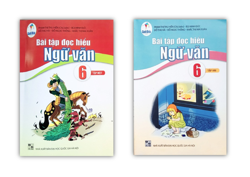 Sách - Combo Bài tập đọc hiểu ngữ văn 6 - tập 1 + 2 ( Cánh Diều )