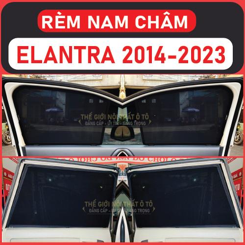 Rèm che nắng nam châm Xe Hyundai Elantra Bộ 4 tấm chắn nắng chuẩn form xe, nam châm hút mạnh