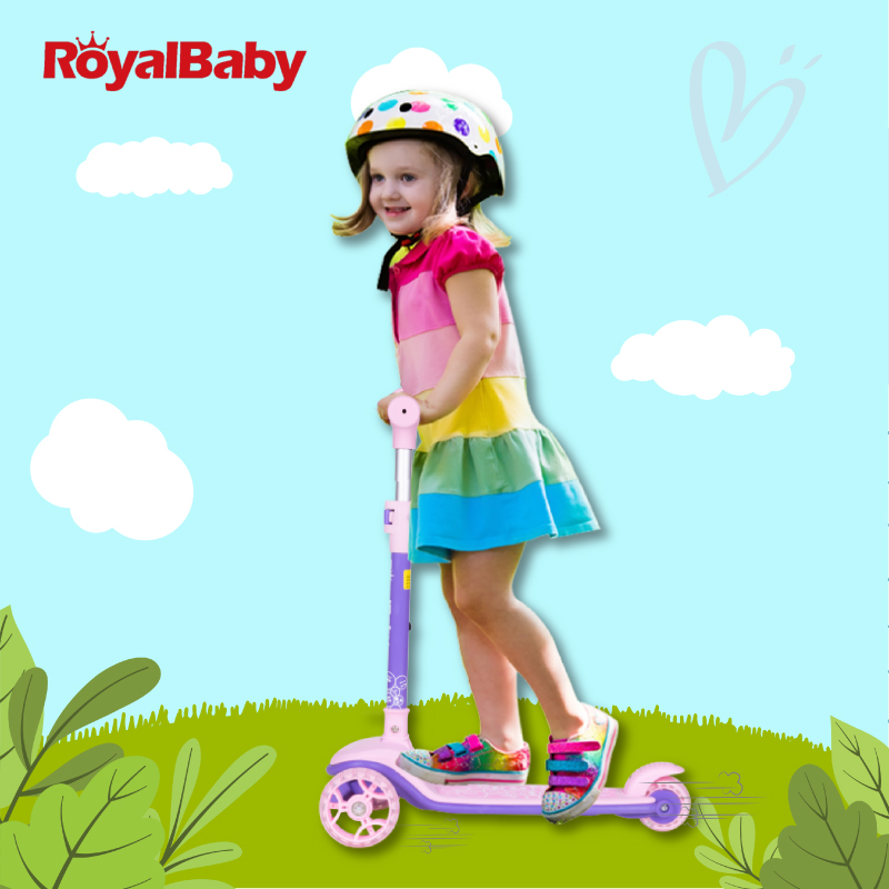 Xe SCOOTER 3 Bánh Royal Baby 091P – Hồng 091P