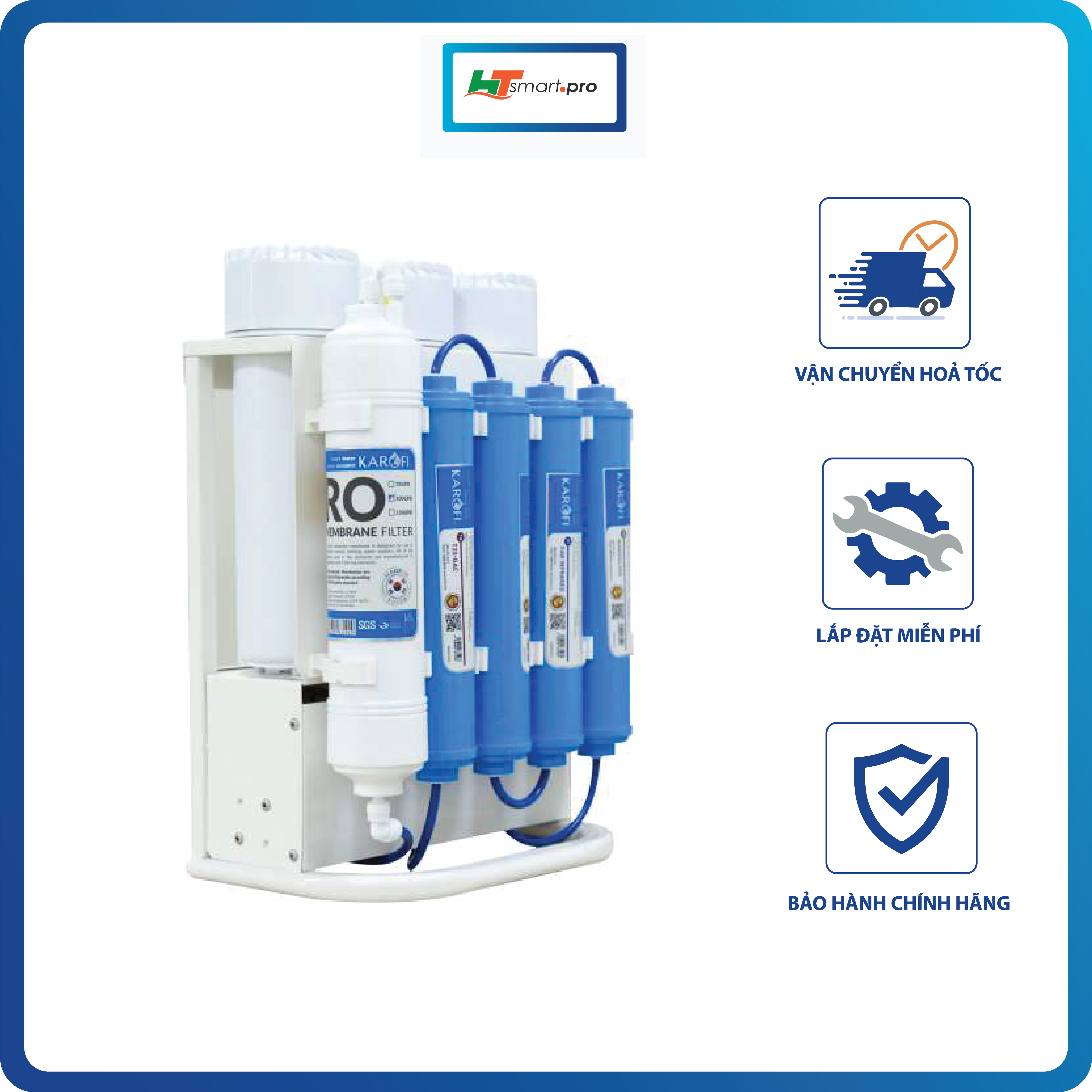 Máy lọc nước Karofi 8 cấp Slim S-S038 mẫu mới - hàng chính hãng