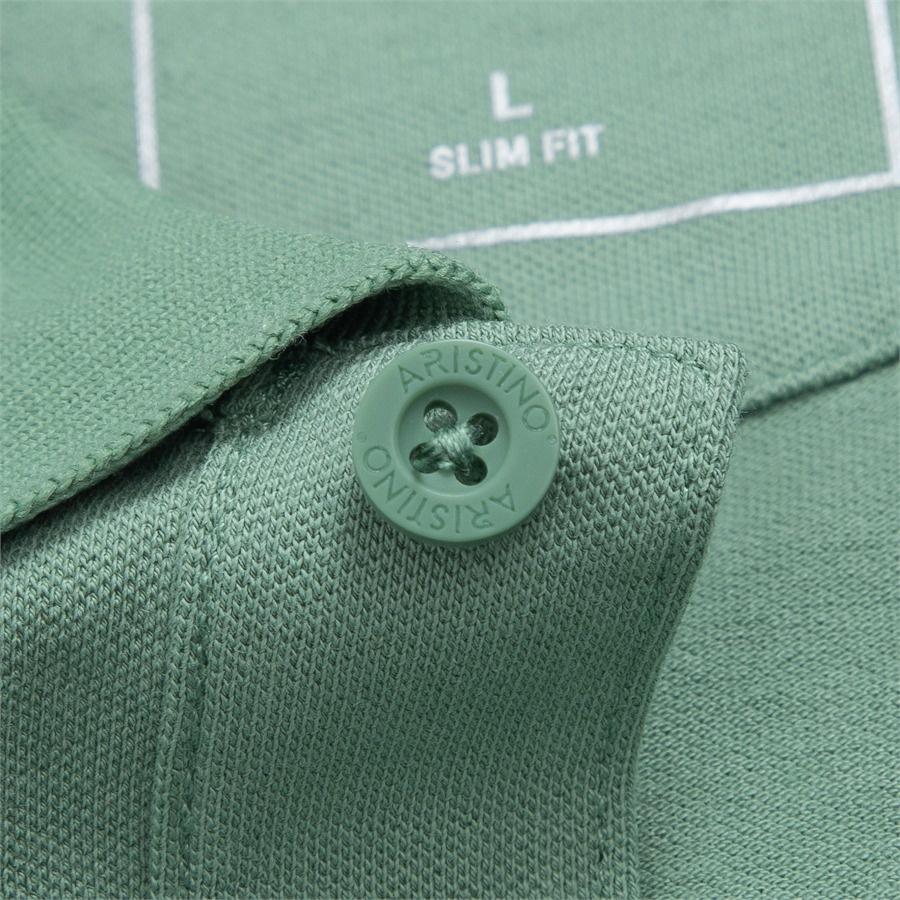 Áo polo ngắn tay ARISTINO phom ôm nhẹ, 4 màu in họa tiết khỏe khoắn, ấn tượng - APS064S3