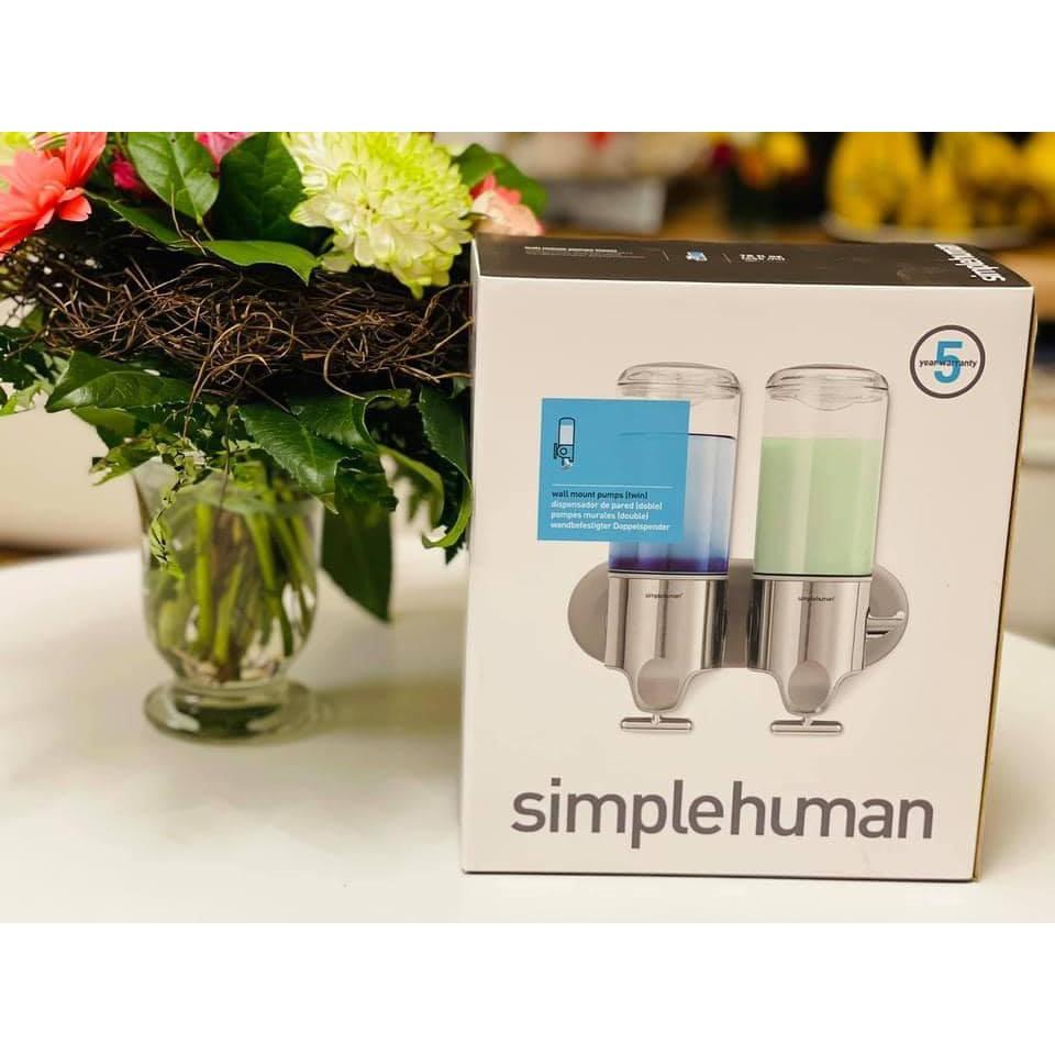 SET ĐÔI bình đựng sữa tắm, nước gội đầu Simplehuman
