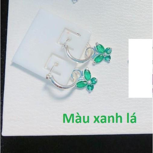 Bông tai bạc hình cánh bướm cho bé MS49