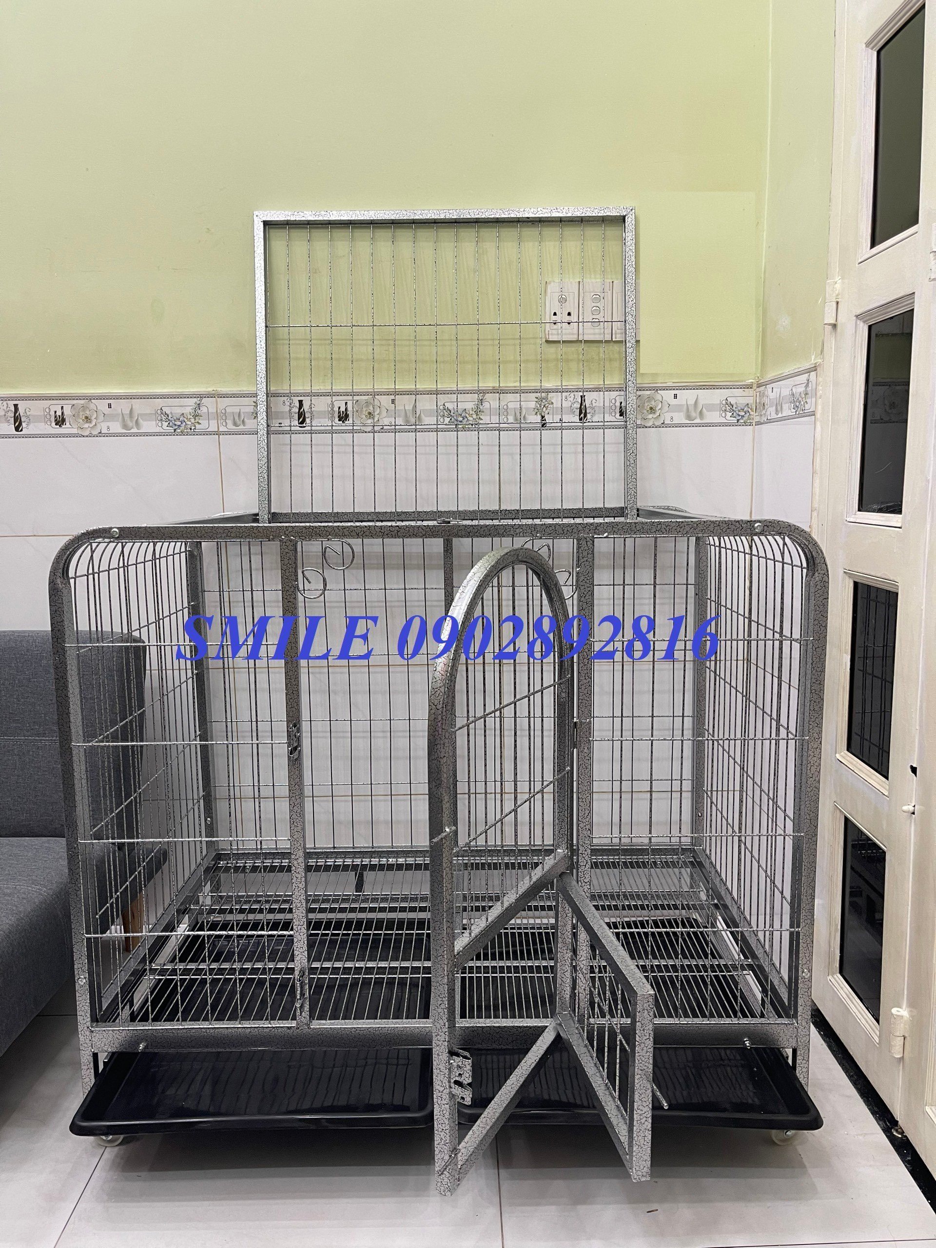 Chuồng Size lớn 1Mét25cm , Chuồng Size Đại Dành Cho Chó Lớn Becgie Cao Cấp