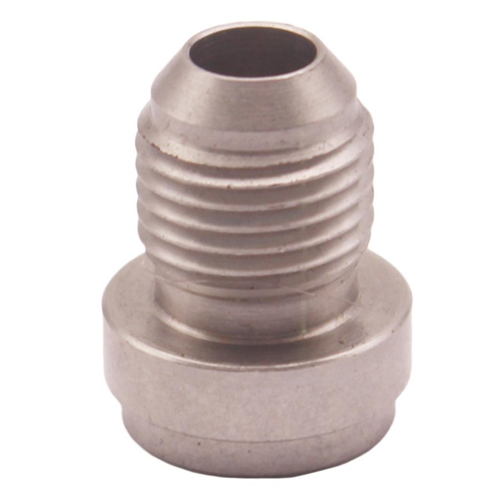 2X AN-6 MILD STEEL WELD ON BUNG Hose Fitting Adapter Fuel Oil Tank