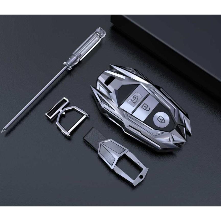 Hai MẪU ỐP CHÌA KHÓA cho xe KIA SELTOS, OPTIMA 2020, KIA K3, CERATO, SOLUTO HỢP KIM
