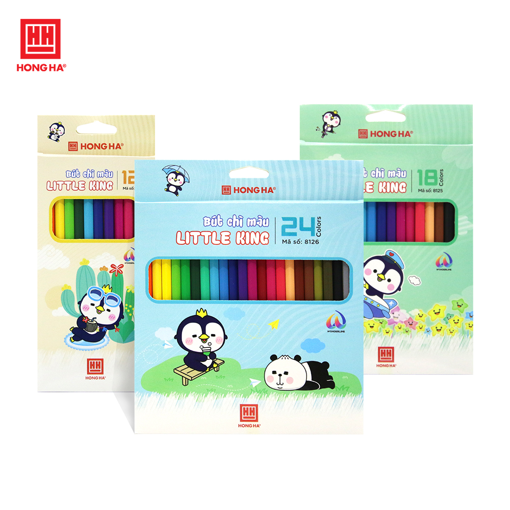 Bút chì màu Hồng Hà Little King 24 màu - 8126